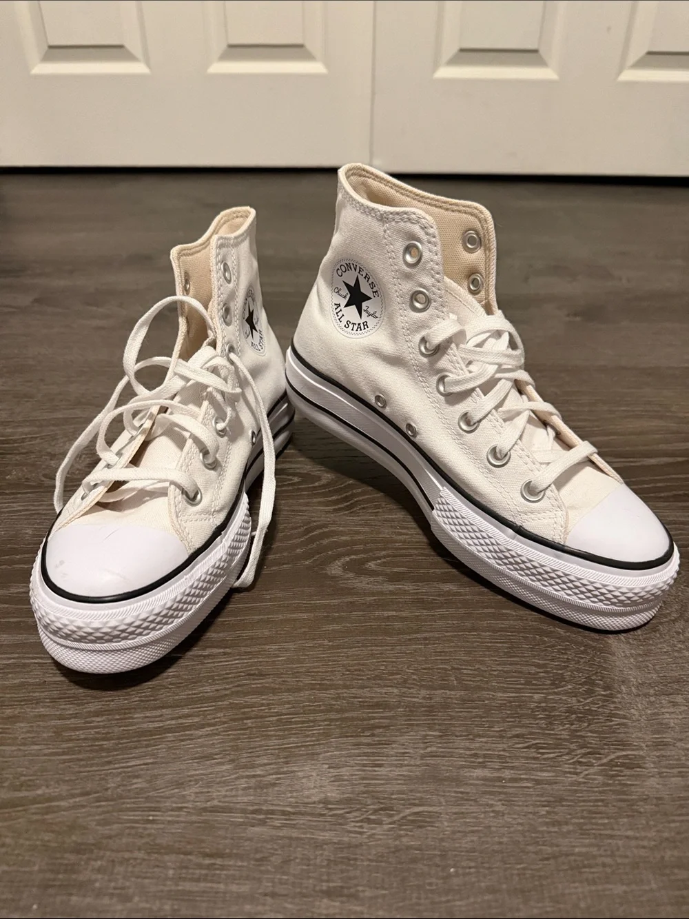 Converse Platform White High Top Sneakers